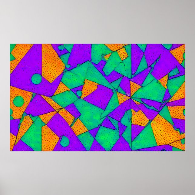 Exploderad - Abstrakten Ken Gage Poster (Framsidan)