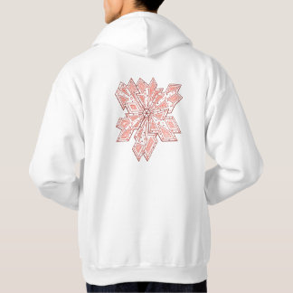 Exploderad blomma hoodie