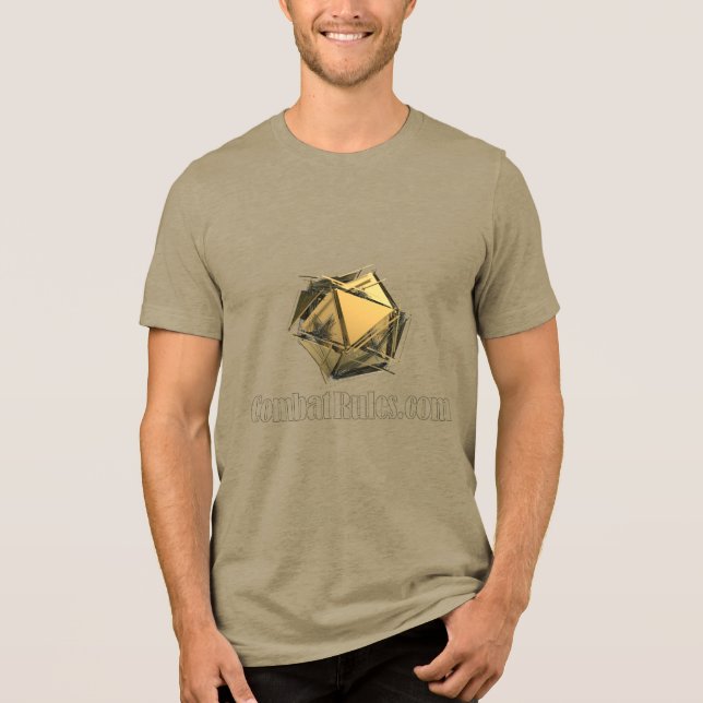 Exploderande D20-bella canvas tri-blend-tröja T Shirt (Framsida)