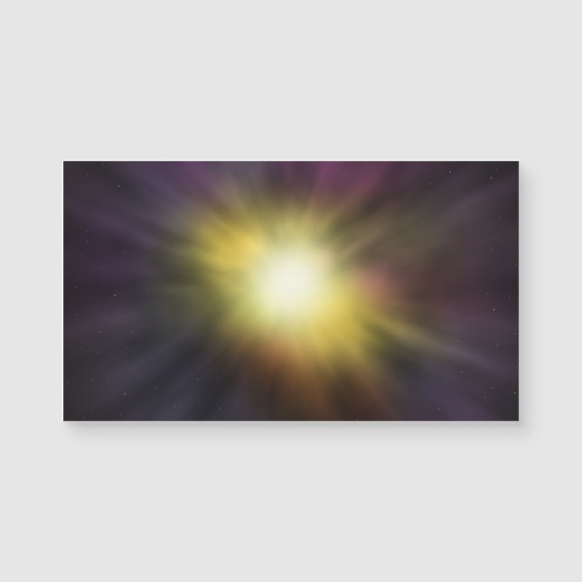 Exploderande Digital Space Artwork med Coola Star (Framsida)