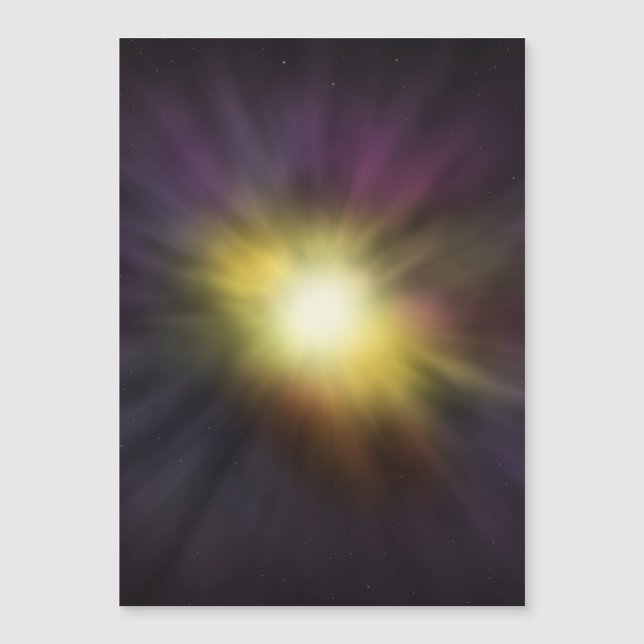 Exploderande Digital Space Artwork med Coola Star (Framsida)