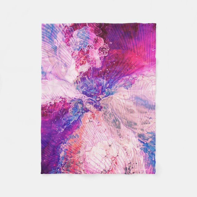 Exploderande Färg Fleece Blanket (Framsidan)
