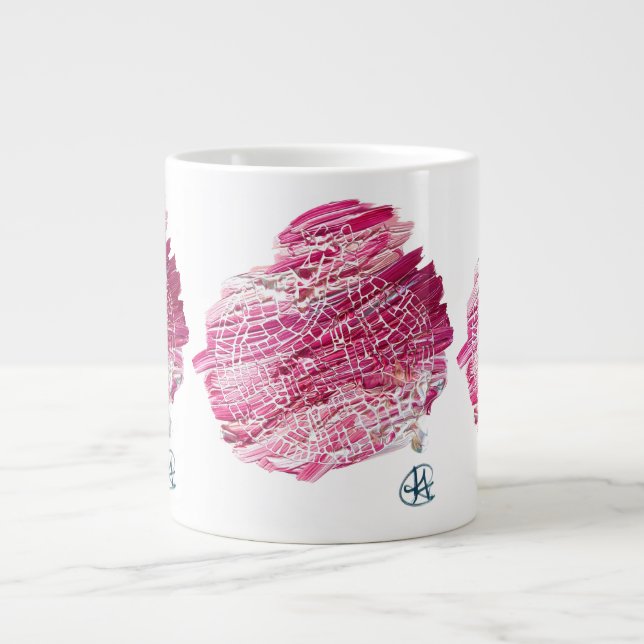 Exploderande granatstudio Art Oversized Mugg Jumbo Mugg (Framsidan)