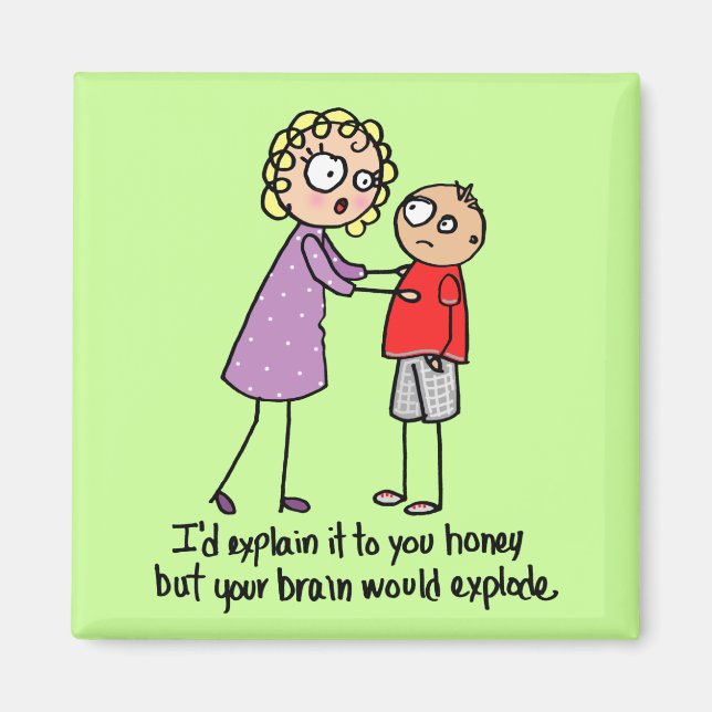 Exploderande hjärnmagnet magnet (Framsidan)