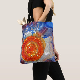 Exploderande konsmos Art Glass - Van Gogh Orange S Tygkasse