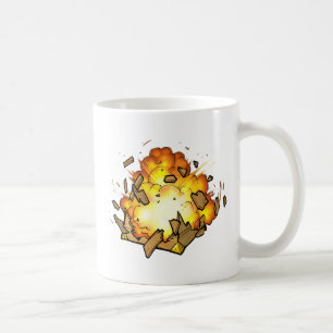 Exploderande lådamugg kaffemugg