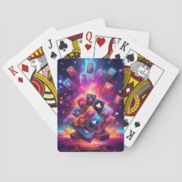 Exploderande Neon Casinokort