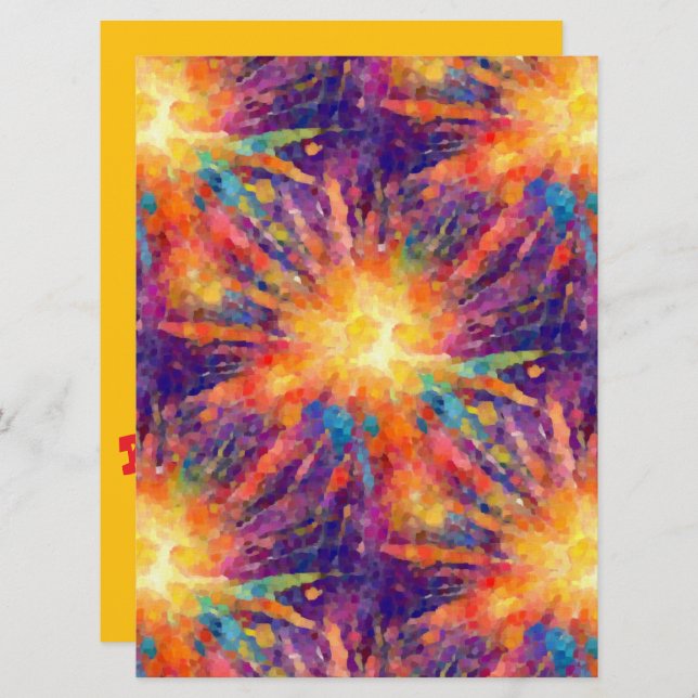 Exploderande stjärna inbjudningar (Fram/baksida)