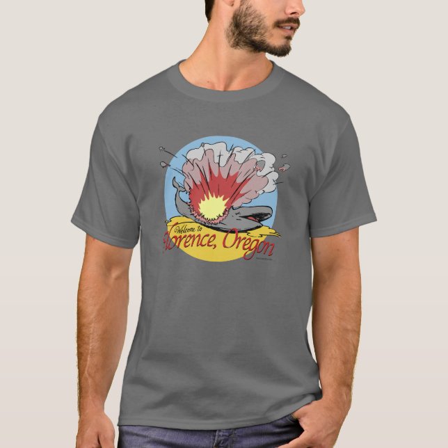 Exploderande val t-shirt (Framsida)