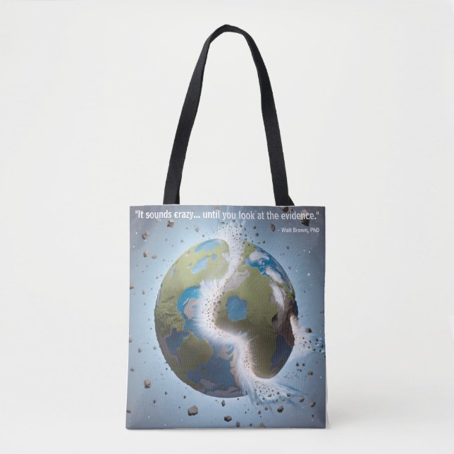Exploding Earth HPT tote bag Tygkasse (Framsida)