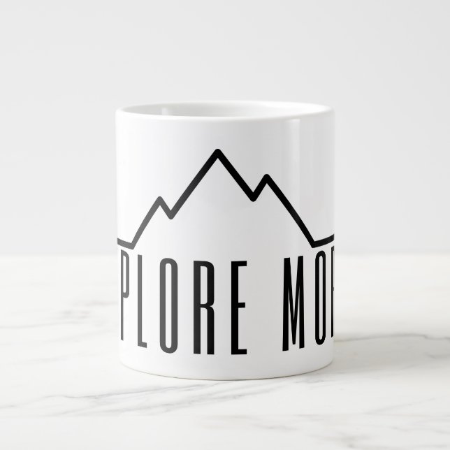 Explore More Minimalist Mountain Specialty Mug Jumbo Mugg (Framsidan)