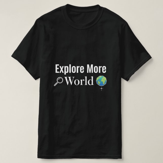 Explore More World Adventure Travel Design - Vinta T Shirt (Design framsida)