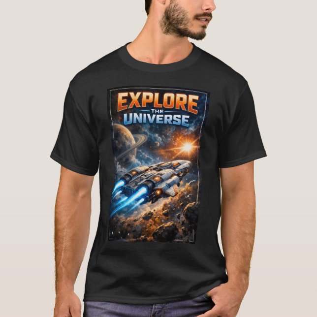 Explore The Universe T Shirt (Framsida)