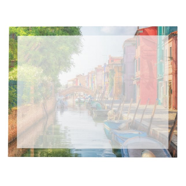 Explore the Vibrant Charm of Burano Anteckningsblock (Framsida)
