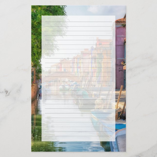 Explore the Vibrant Charm of Burano Brevpapper (Framsida)