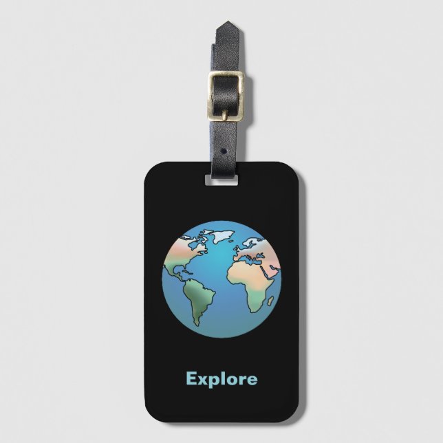 Explore the world bagagebricka (Framsida vertikal)