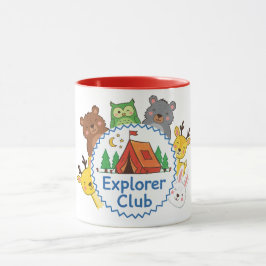 Explorer Club Barnsemester Djur Konst Mugg