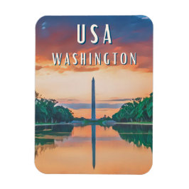 Explorez la capitale des États-Unis Magnet