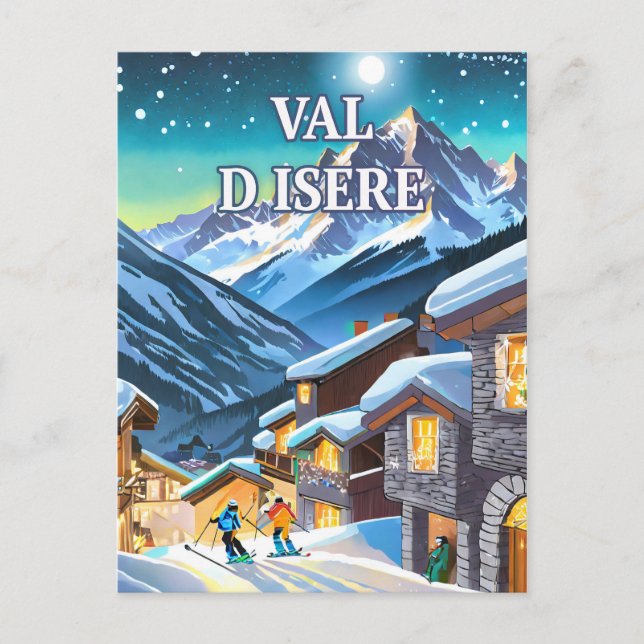 Explorez l'Élégance Alpine : Val d'Isère Vykort (Framsida)
