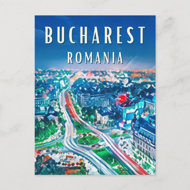 Explorez les merveilles de Bucarest Vykort (Framsida)