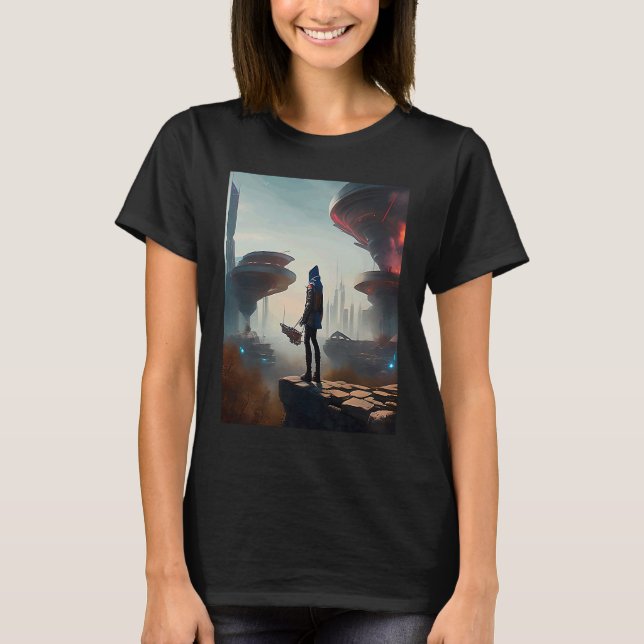 Exploring an Alien World T Shirt (Framsida)
