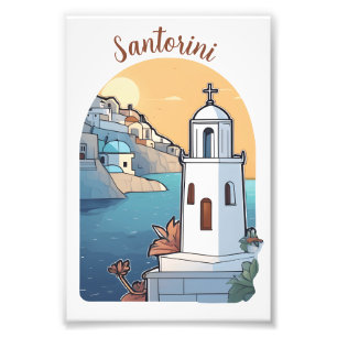 Exploring Santorini, Grekland Fototryck