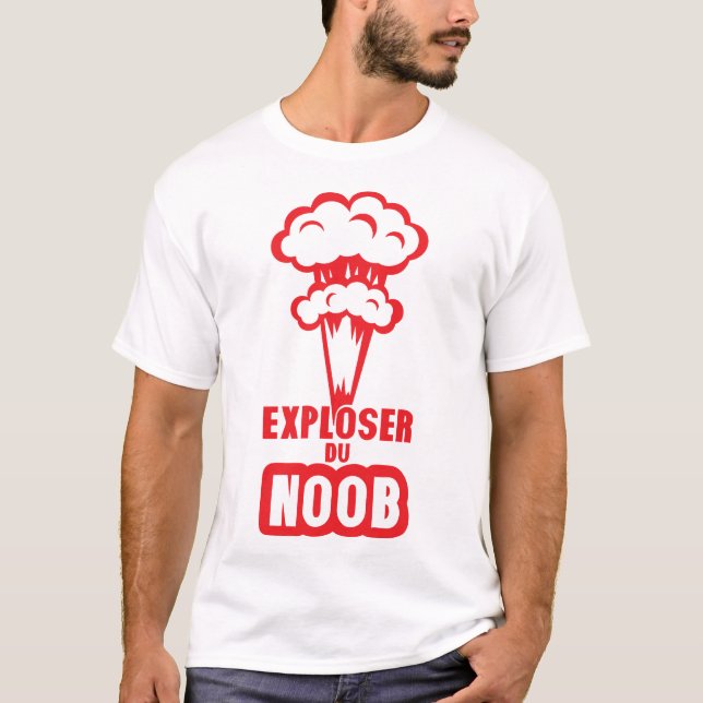 exploser du noob gamer bombe dessin t shirt (Framsida)