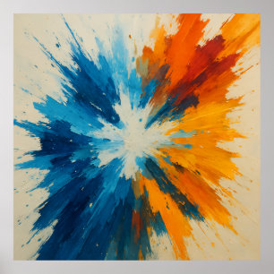 Explosion - Abstraktens uttrycksenergi Poster
