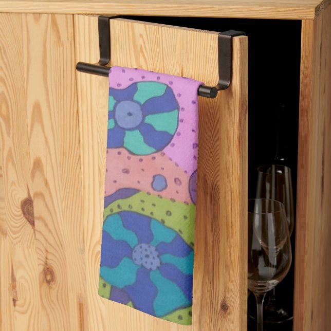 Explosion av Abstrakten Färg Kökshandduk (Thirds Fold)