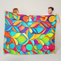 Explosion av Blommigten Vibrant Abstrakt