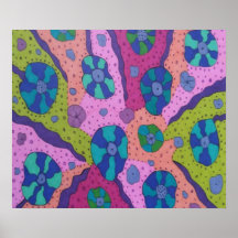 Explosion av Färg Abstrakt Teckning