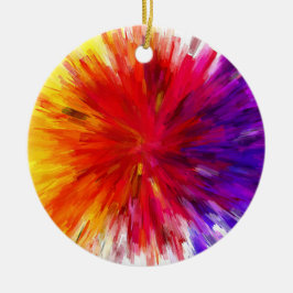 Explosion av Färg Julgransprydnad Keramik