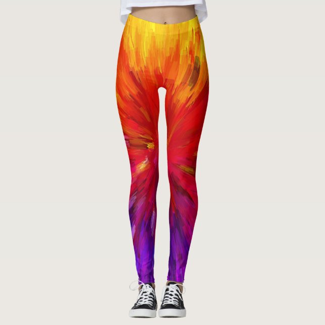 Explosion av Färg Leggings (Framsida)