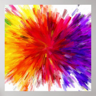 Explosion av Färg Poster