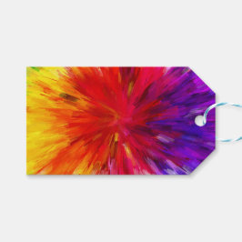 Explosion av Färg Presentetikett