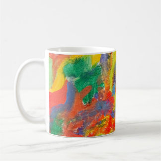 Explosion av färger kaffemugg