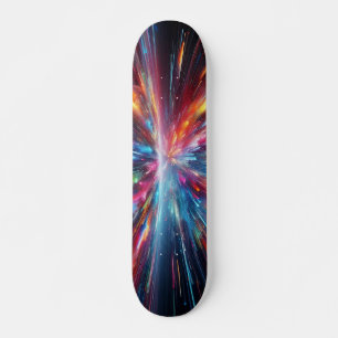 Explosion av färger mönster mini skateboard bräda 18,5 cm