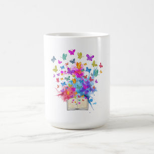 Explosion av fjärilar kaffemugg