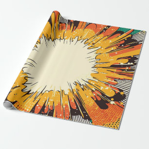 Explosion av poppkonst i tecknad Stil (6) Presentpapper