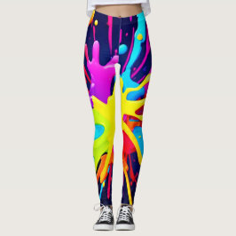 Explosion av radiant färg leggings