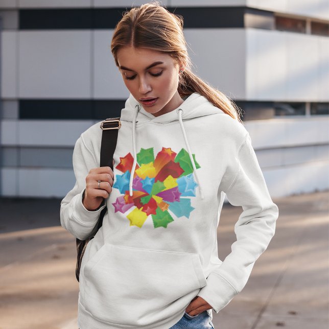 Explosion Av Stjärnor Hoodie T Shirt (Skapare uppladdad)