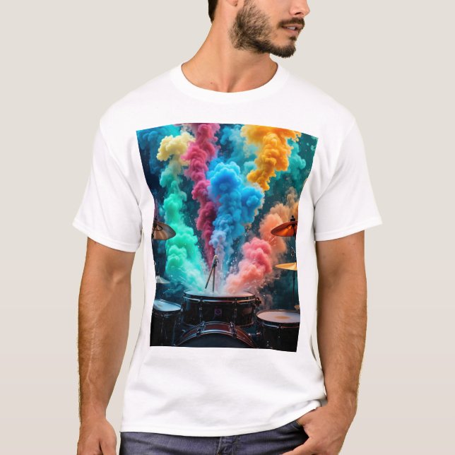 Explosion av trumslag t shirt (Framsida)