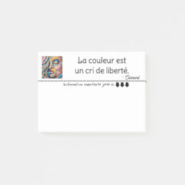 Explosion de couleurs pixelisées post-it block