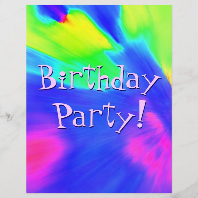 Explosion Födelsedagsfest II Reklamblad (Framsidan)