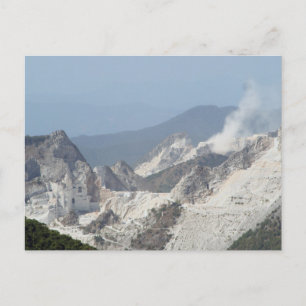 Explosion i marmorbrott i Carrara, Italien Vykort