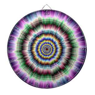 Explosion i Violet Grönt och Blue Dartboard Darttavla