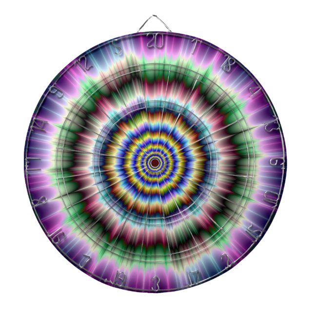 Explosion i Violet Grönt och Blue Dartboard Darttavla (Framsidan)