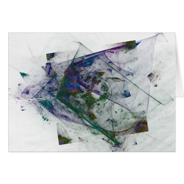 explosion kvadrerar hälsningskort (Framsidan Horizontal)