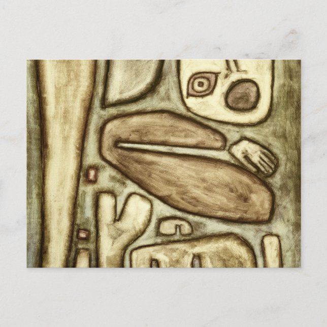 Explosion of Fear, 1939 av Paul Klee Vykort (Framsida)