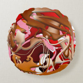 Explosion of Frozen Flavors Rund Kudde